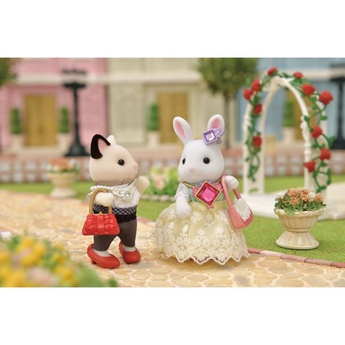 Miniaturfiguren – SYLVANIAN FAMILIES – 5647 – Modekoffer und große Schwester Schneehäschen