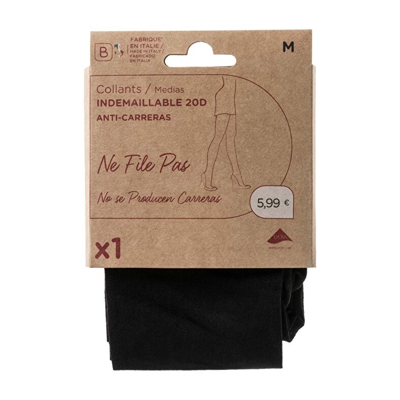 Calcetines y medias negras para mujer