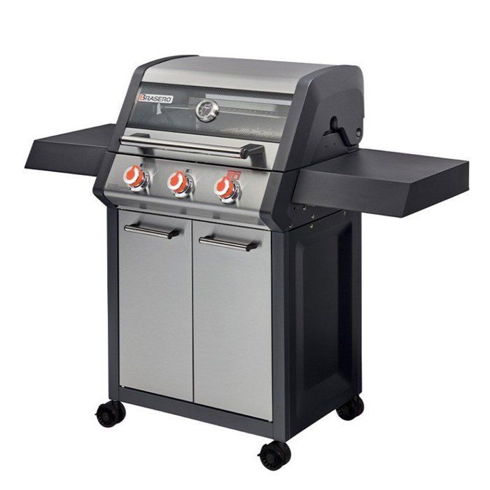 Barbacoa de gas Monroe Pro de 3 quemadores: 3 quemadores, incluyendo 1 zona Turbo.