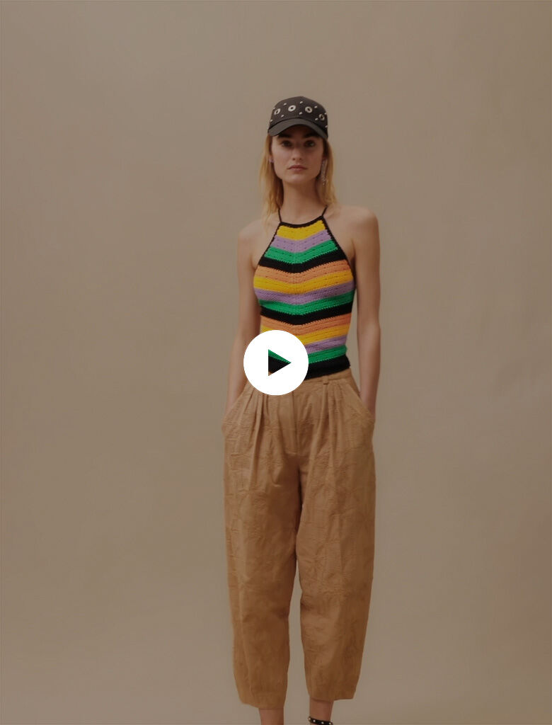 Tricou croșetat - Multicolor