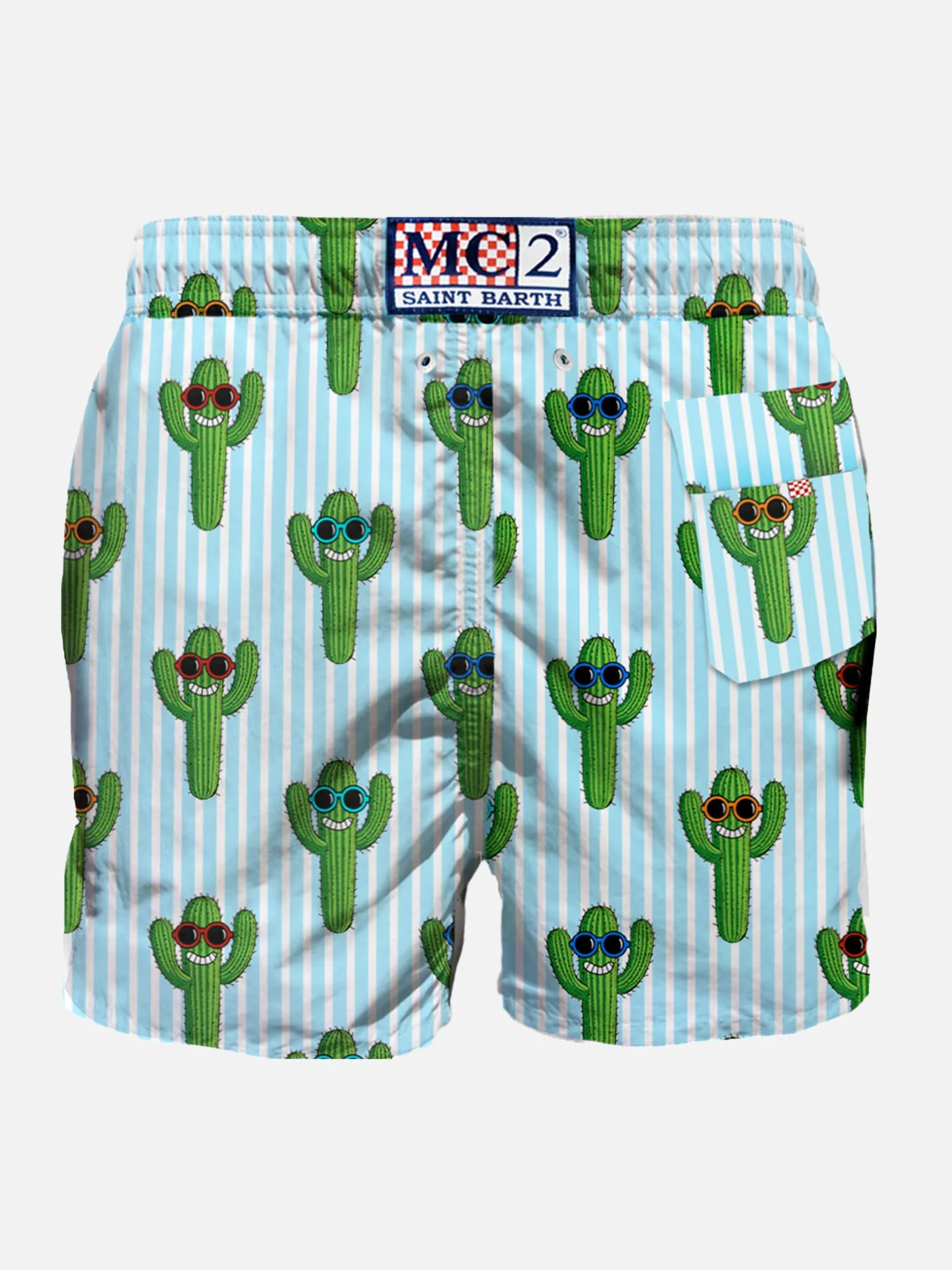 Maillot de bain mi-long à imprimé cactus