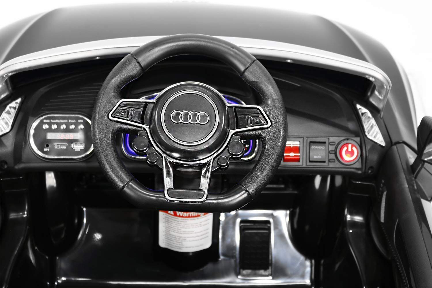 Sklep z zabawkami Audi R8 Spyder elektryczny samochód do jazdy dla dzieci, 12 V (2-miejscowy), udźwig 35 kg
