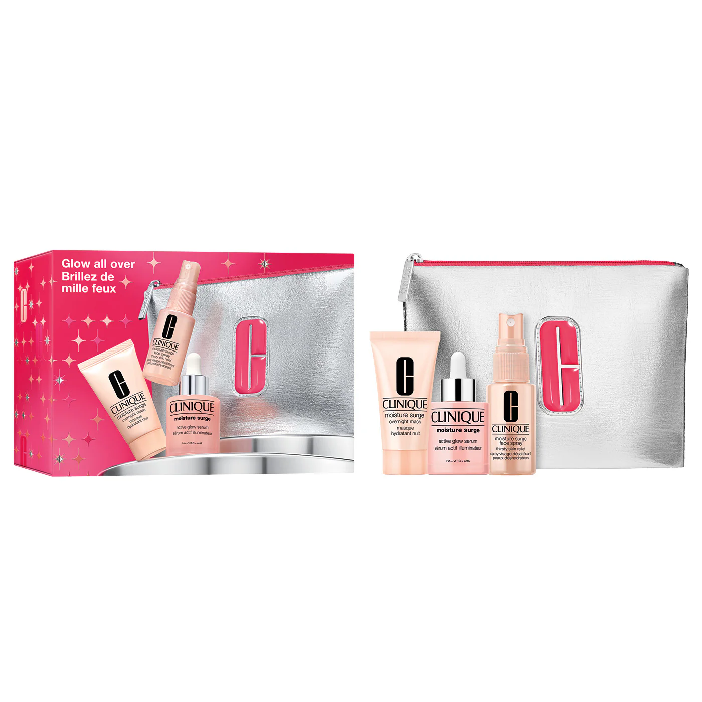 Moisture Surge Skincare Set - Glow All Over - Cofanetto Idratante, Siero viso idratante