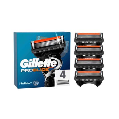 „Gillette ProGlide“ peiliukų papildymas, 4 vnt., 4 vnt.