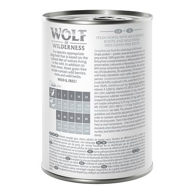 Wolf of Wilderness Adult Classic 6 x 400g