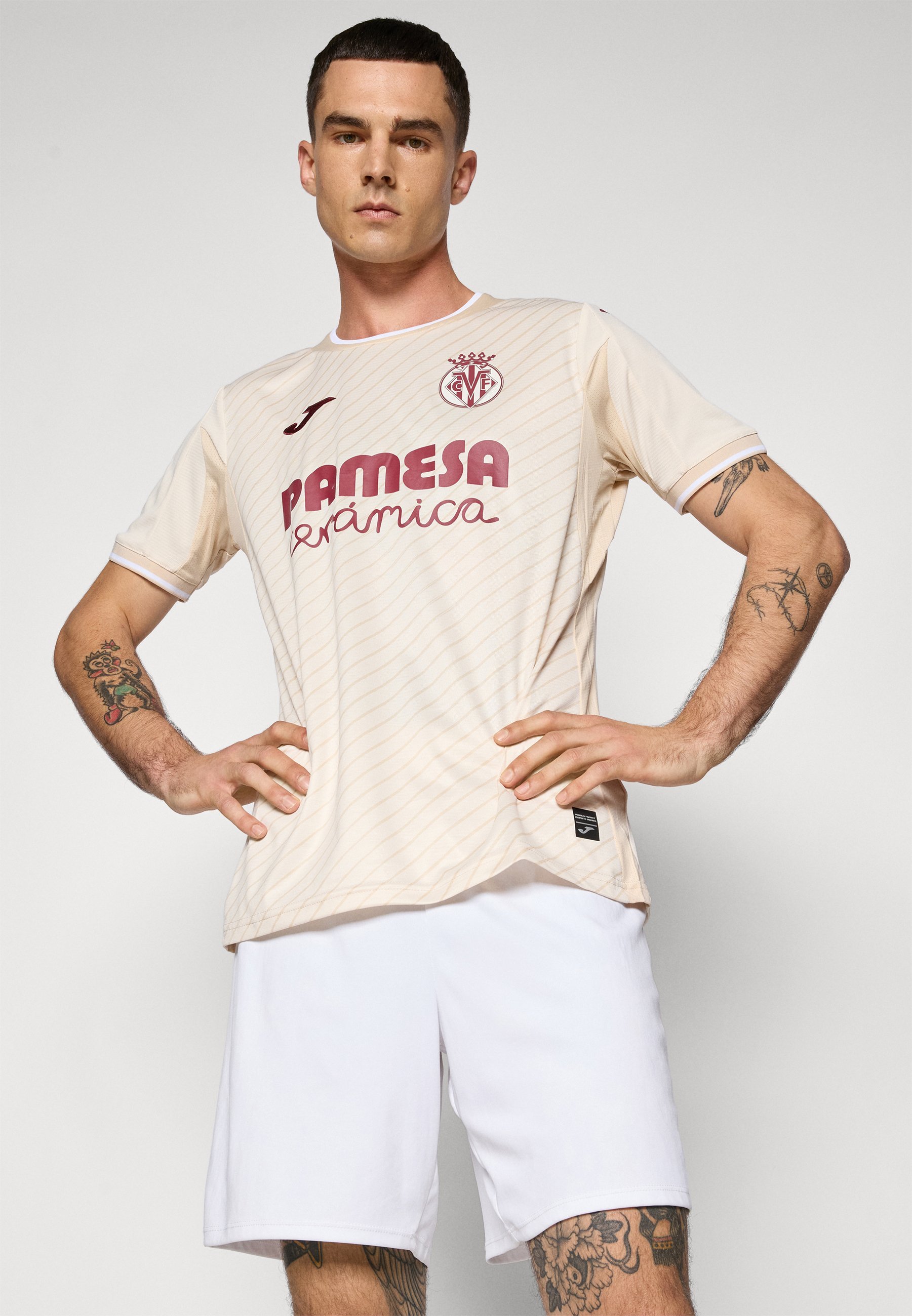 Joma VILLARREAL AWAY - Abbigliamento da club - bianco sporco