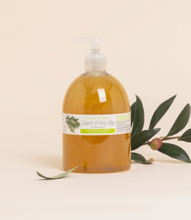 Savon d'Alep liquide 15% Laurier BIO 500ml
