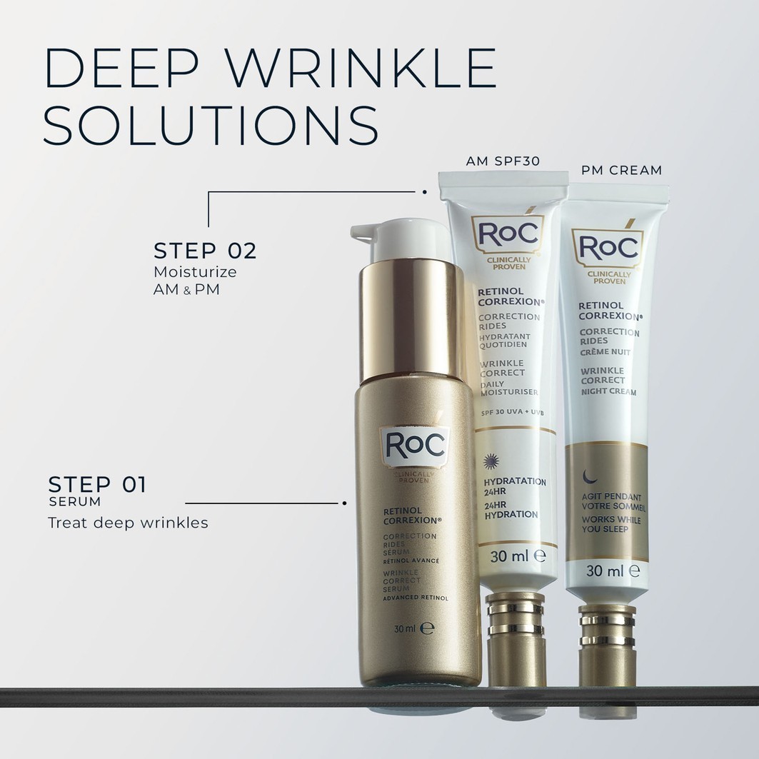 RoC senėjimą stabdantis serumas „Retinol Correxion“ raukšlių korekcijos serumas – 30 ml