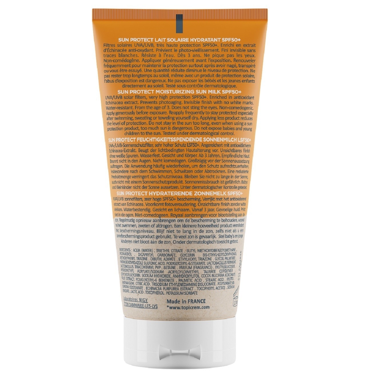 Topicrem SUN PROTECT Lait Solaire Hydratant SPF50 +