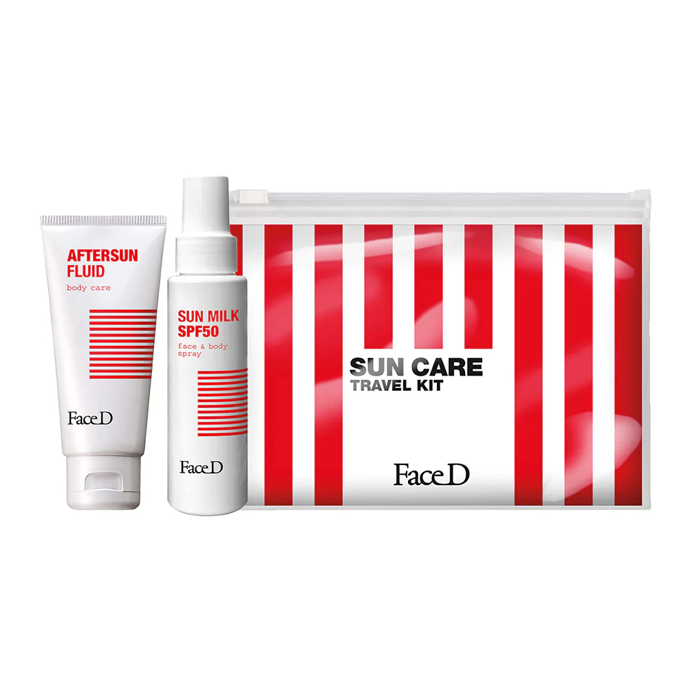 Solari Sun Care Travel Kit - Cofanetto Solare, Coffret Solare, Latte solare corpo alta prot., Crema corpo doposole