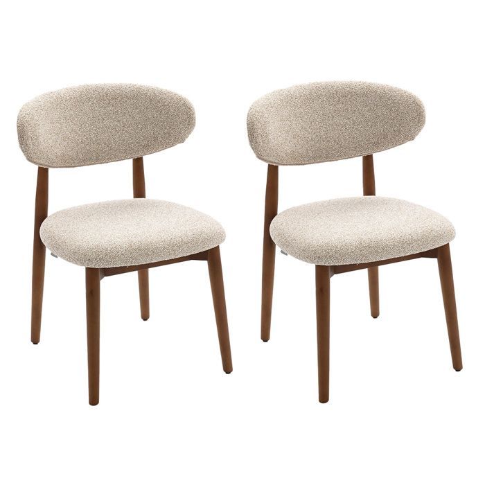 Milton & Oldbrook Alaro Sand Dining Chair - Wood - 2 Pieces