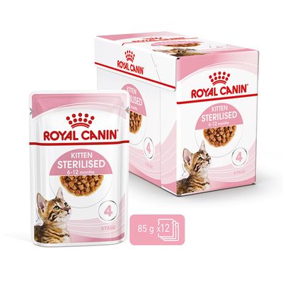 Royal Canin sterilizált kiscicáknak mártásban