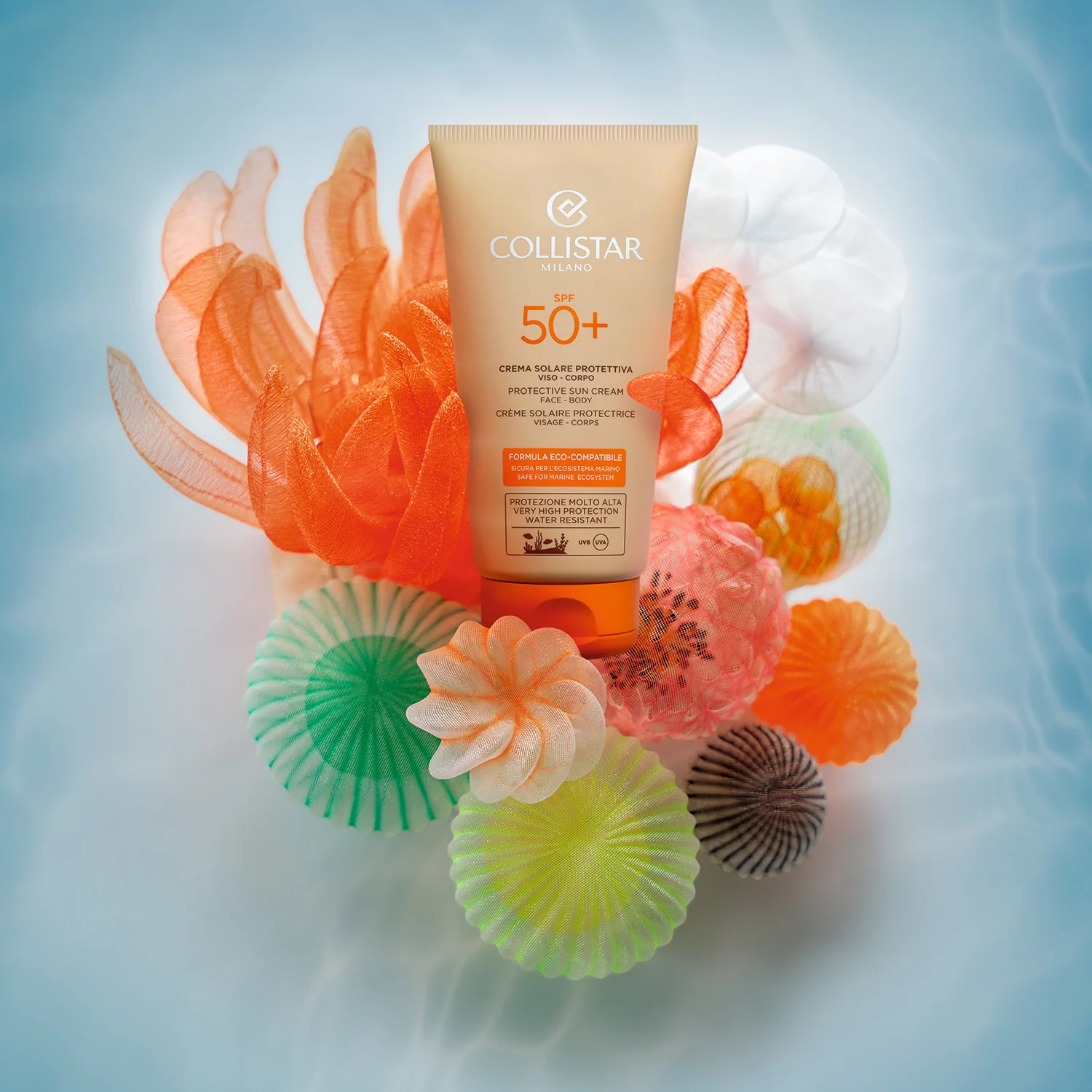 Abbronzatura Crema Solare Protettiva SPF50+ - Crema solare corpo alta prot., Solare viso alta prot.