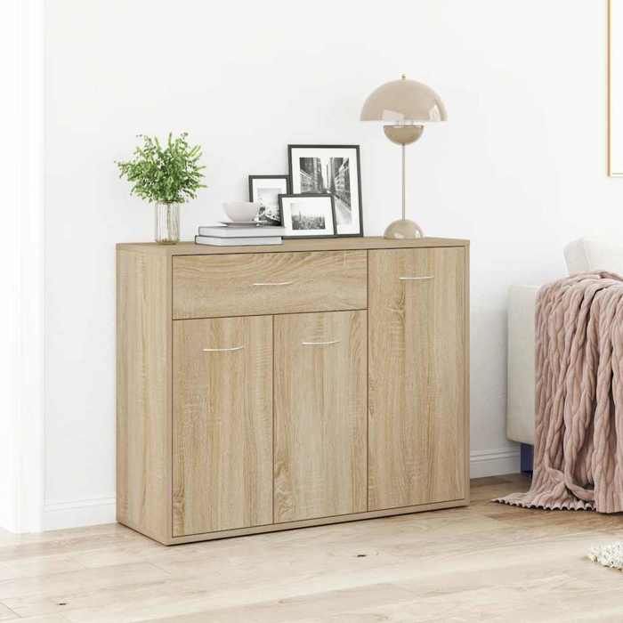 Aparador vidaXL Sonoma Oak 88x30x70 cm Madera de ingeniería 800678