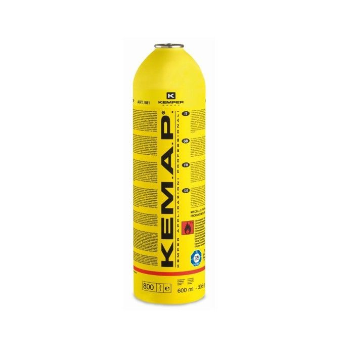 Soplete de gas dual de 110 bar, oxígeno/propano con 2 boquillas, kit completo OXYKIT 555K KEMPER