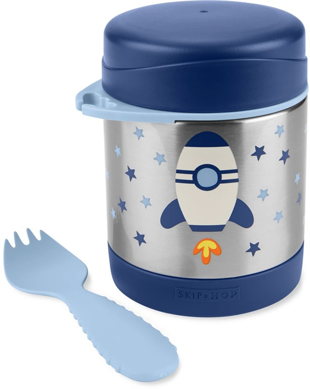 Skip Hop Spark Style Rocket galda piederumu komplekts bērniem no 3 gadu vecuma