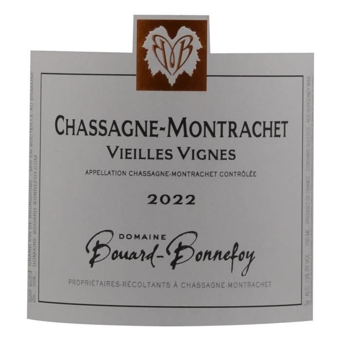 Domaine Bouard-Bonnefoy Vieilles Vignes 2022 Chassagne-Montrachet - Vin rouge de Bourgogne
