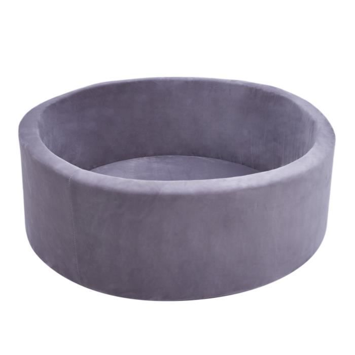 Piscine à Balles pour Enfant - SUNNY Boaz - Gris Velours - 160 balles - A partir de 2 ans