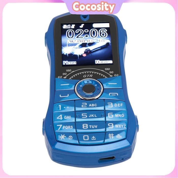 Teléfono móvil Cocosity con botones grandes Teléfono móvil Cocosity para personas mayores Teléfono móvil para personas Teléfono GPS azul