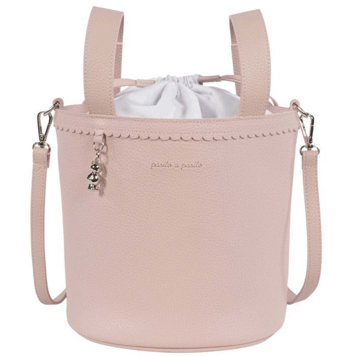 Pasito A Pasito | Icon Pink Bucket Luiertas/Kinderwagentas - 34 x 30 cm