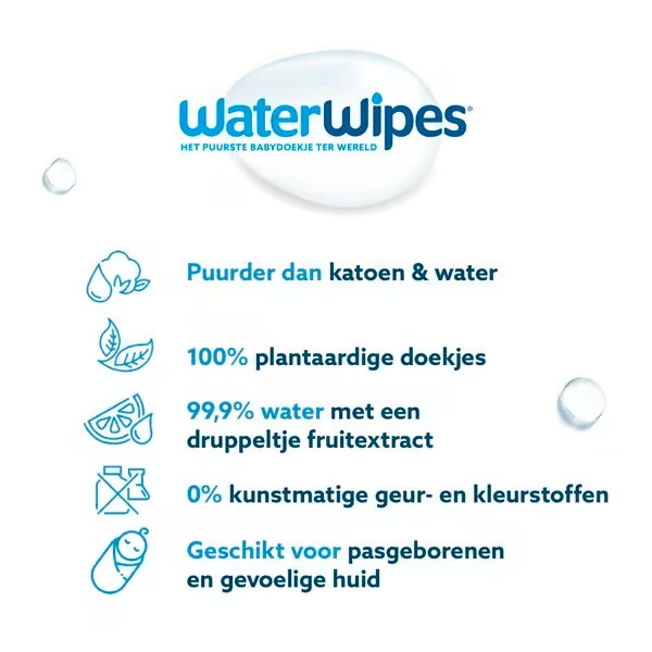 WaterWipes bērnu salvetes<br>3 x 48 gab.