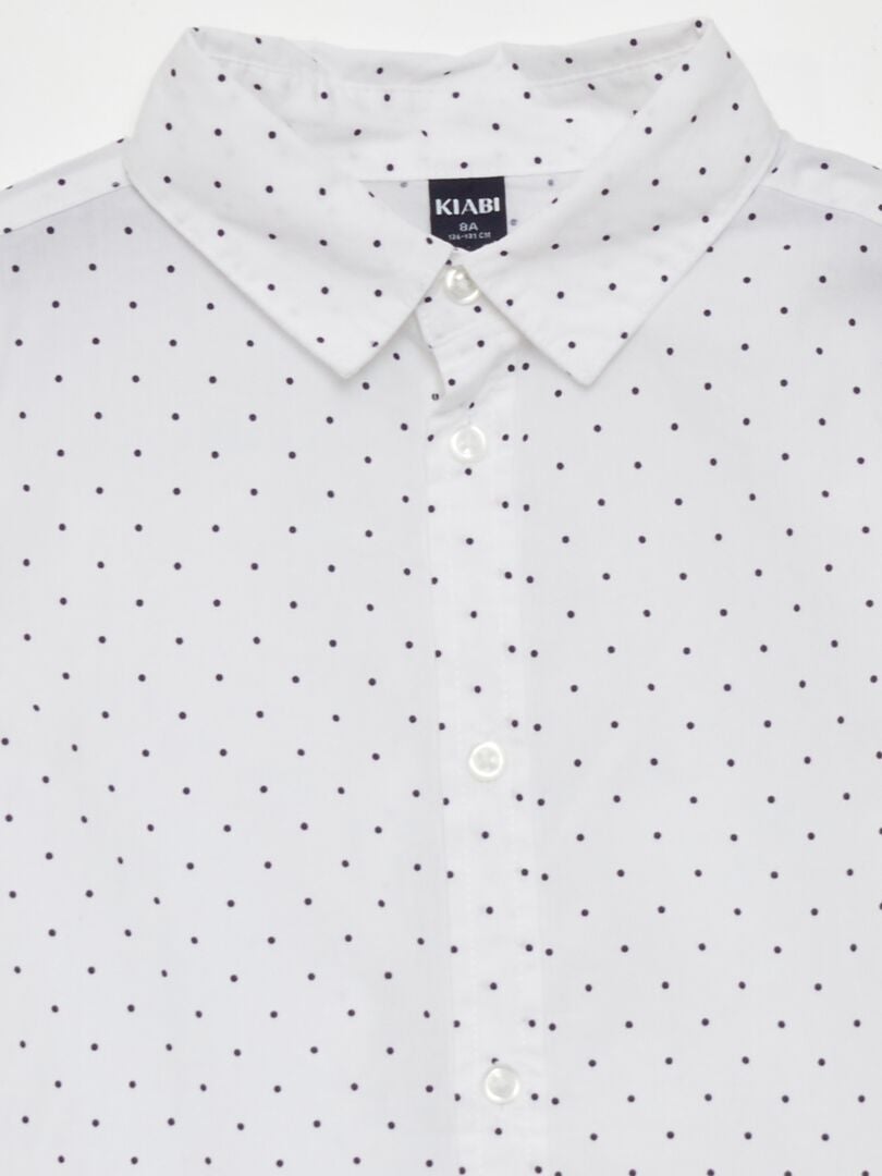 Camisa de popeline - BRANCA