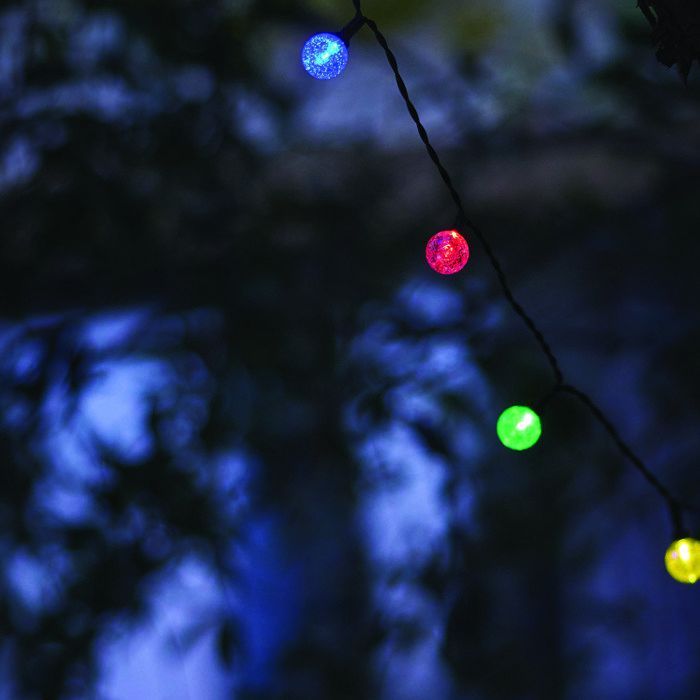 Guirnalda de luces solares para exteriores - LUMISKY - FESTY COLOR - 20 bombillas LED - Multicolor - 5,8 m