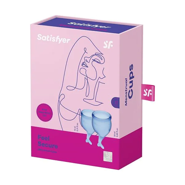 Satisfyer Feel Secure Menstrual Cup Dark Blue