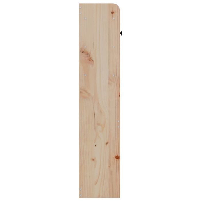 Cabeceira vidaXL com arrumação, 140 cm, madeira maciça de pinho, 855511