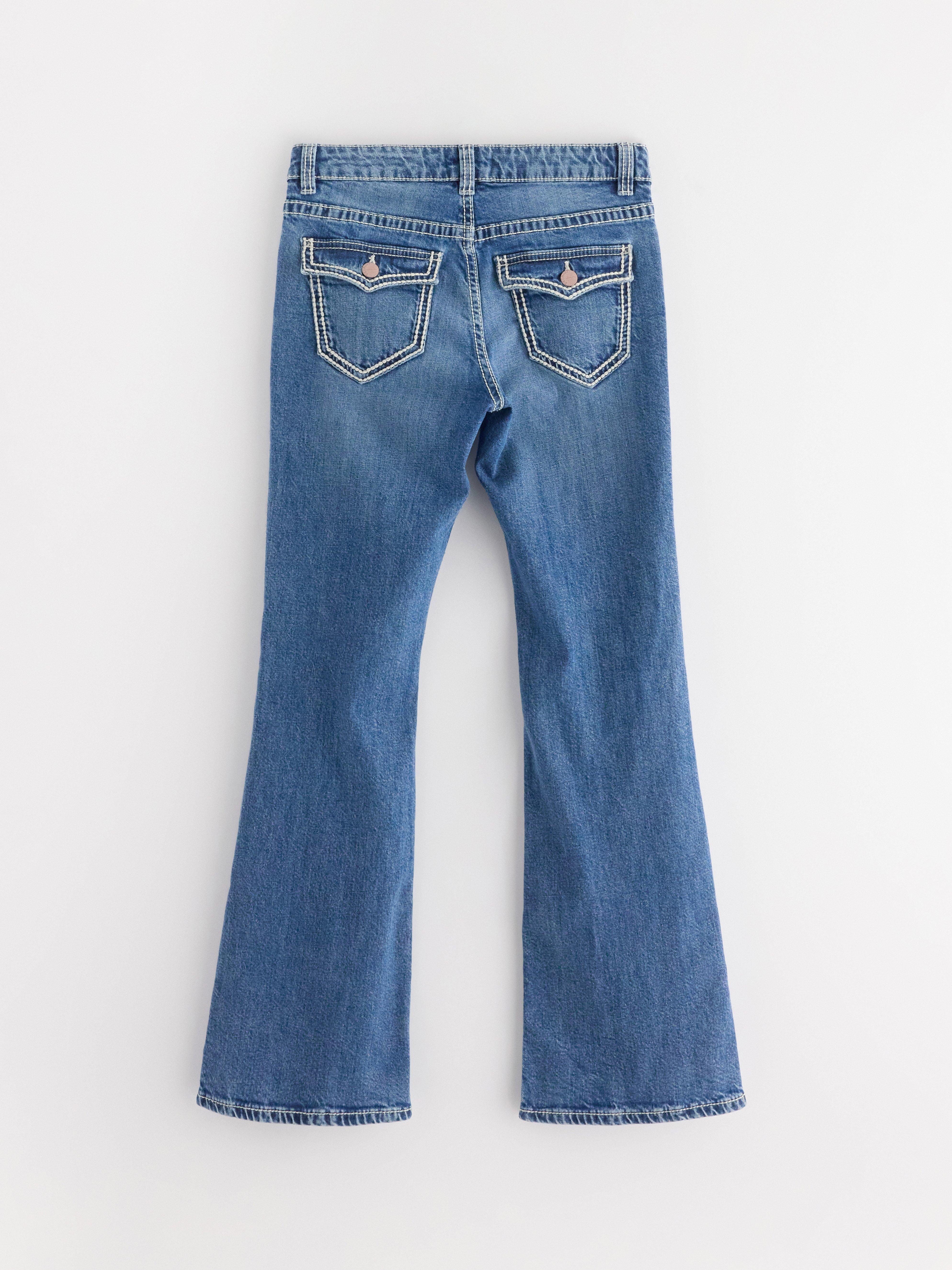 Calça jeans flare FREJA em denim
