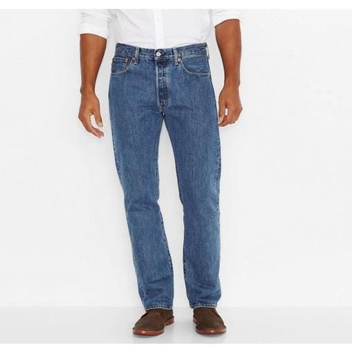 LEVI'S 501 BLU STONCATURA