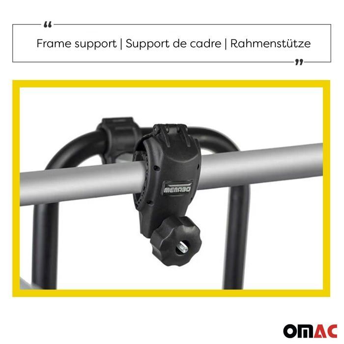 Portabicicletas trasero MENABO para Peugeot 2008 2013-2020 (2 bicicletas)