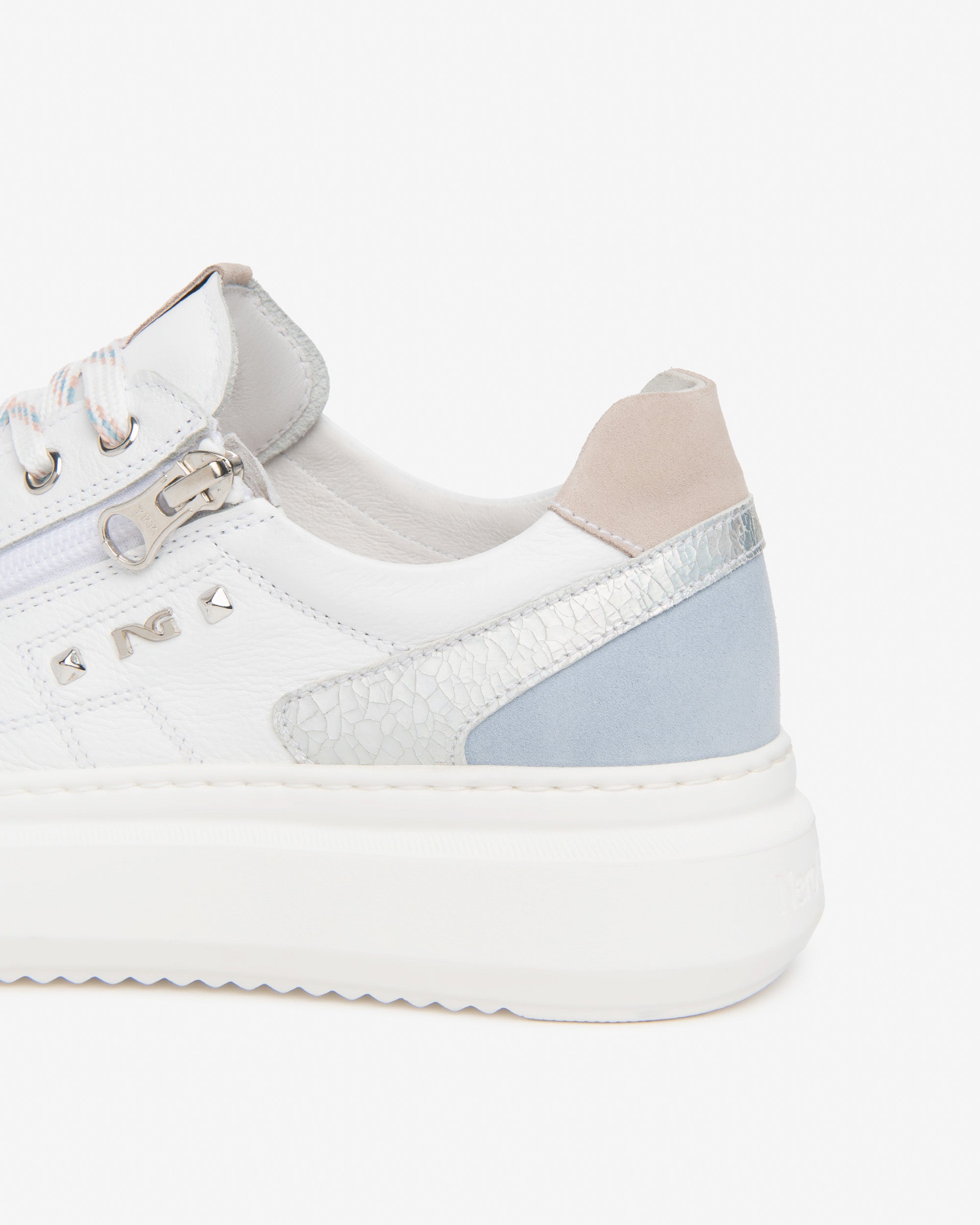 Damen-Sneaker aus Leder und Wildleder