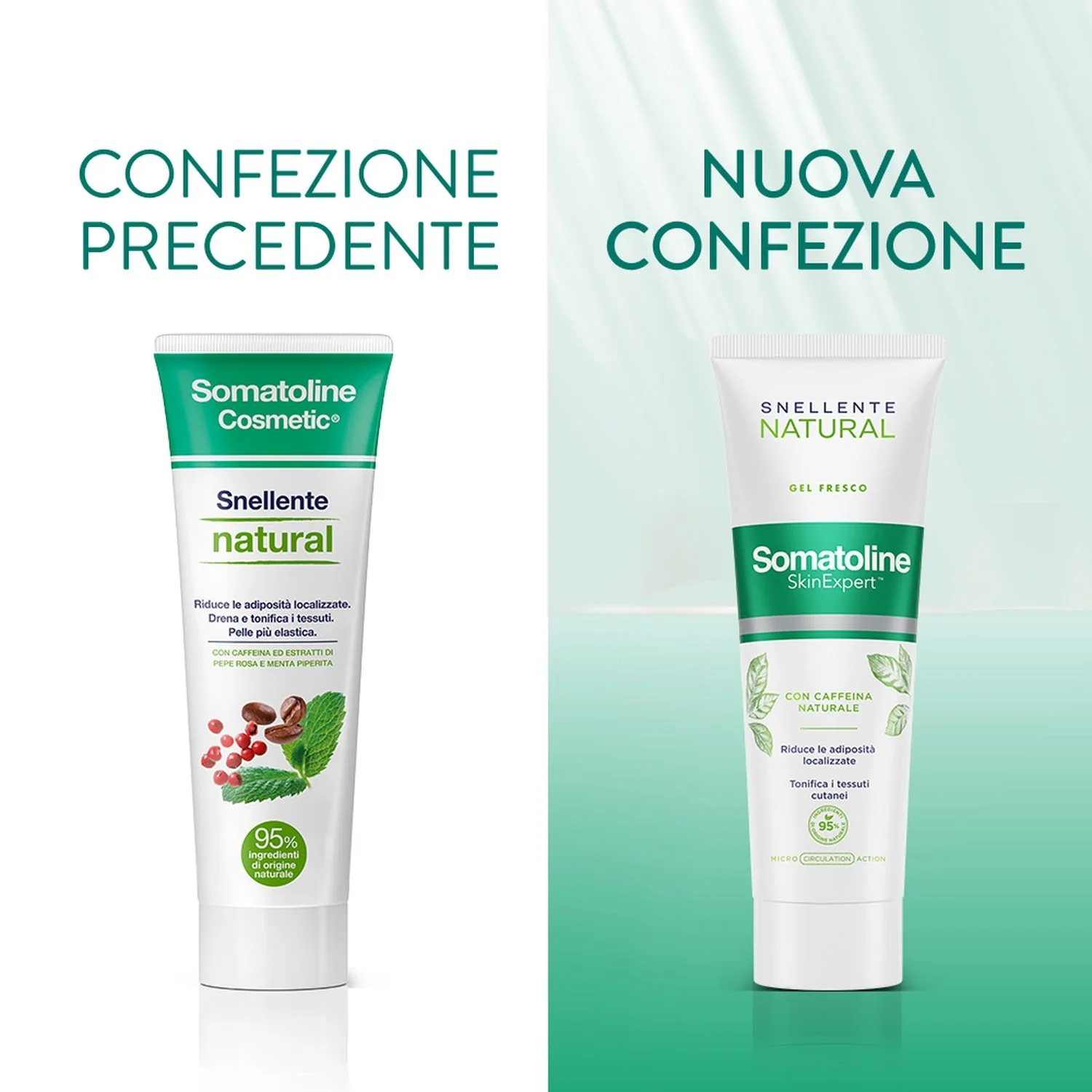 Snellenti Snellente Natural Gel Fresco - Crema gambe e glutei snellente, Crema pancia e fianchi snellente
