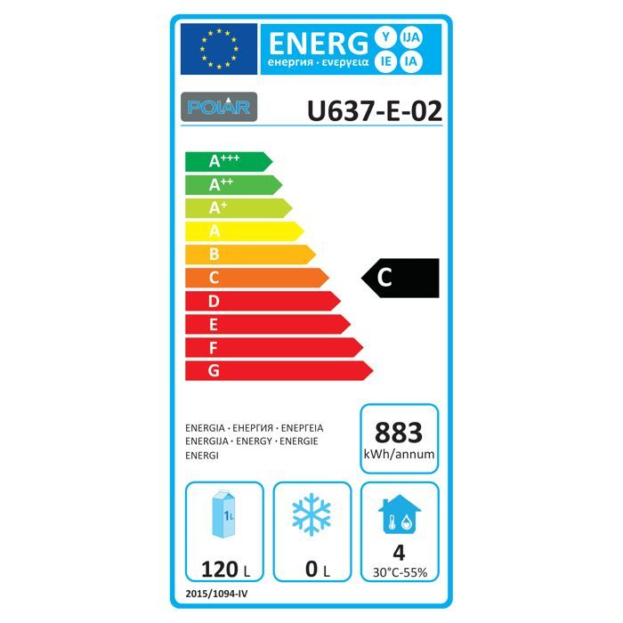 Table Réfrigérée Positive 240 L - 2 Tiroirs 1 Porte - Polar