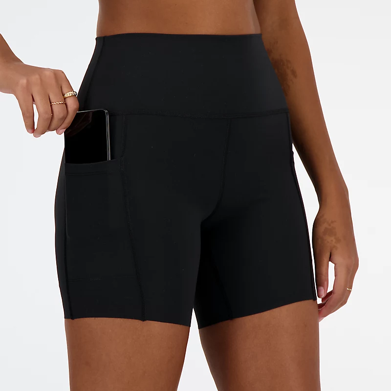 Dames NB Sleek Pocket High Rise Short 6