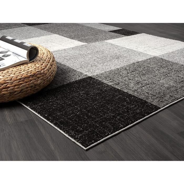 Tappeto per soggiorno - THE CARPET - PEARL - Geometrico - Grigio - 240x330 cm