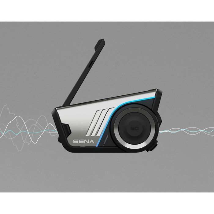 Intercom Bluetooth - Sena - 60S-01 Solo - Autonomie Longue Durée - Couleur Noir - Universel