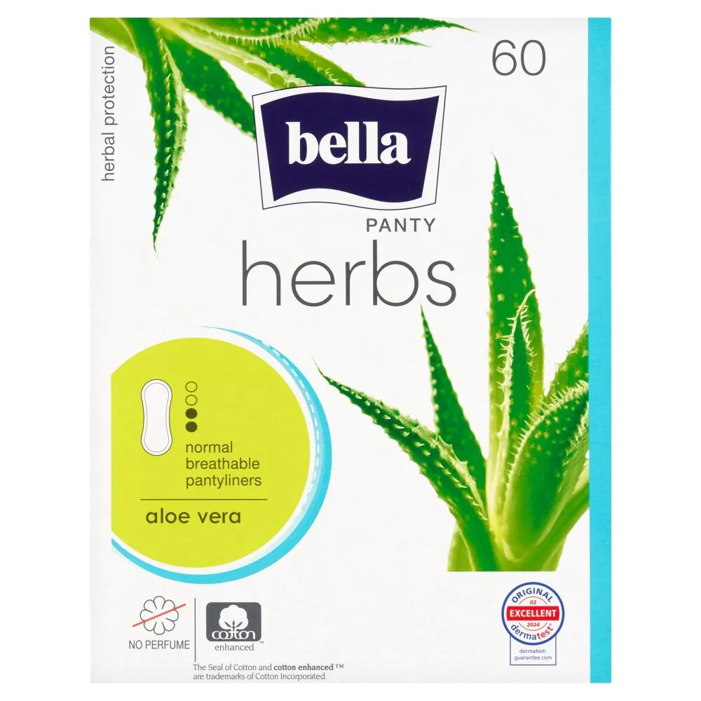 Bella Herbs Aloe Vera wkładki higieniczne 60 sztuk