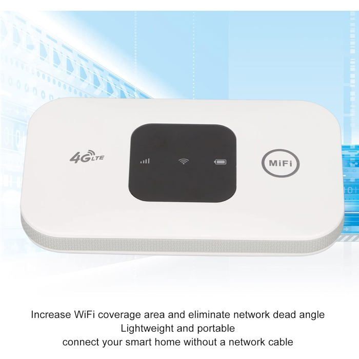 Router WiFi 4G, hotspot internet portatile, 150 Mbps, router 4G ad alta velocità con scheda SIM e ampia copertura.