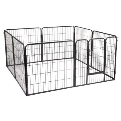 Metallløp for små kjæledyr og valper – 8-sidig