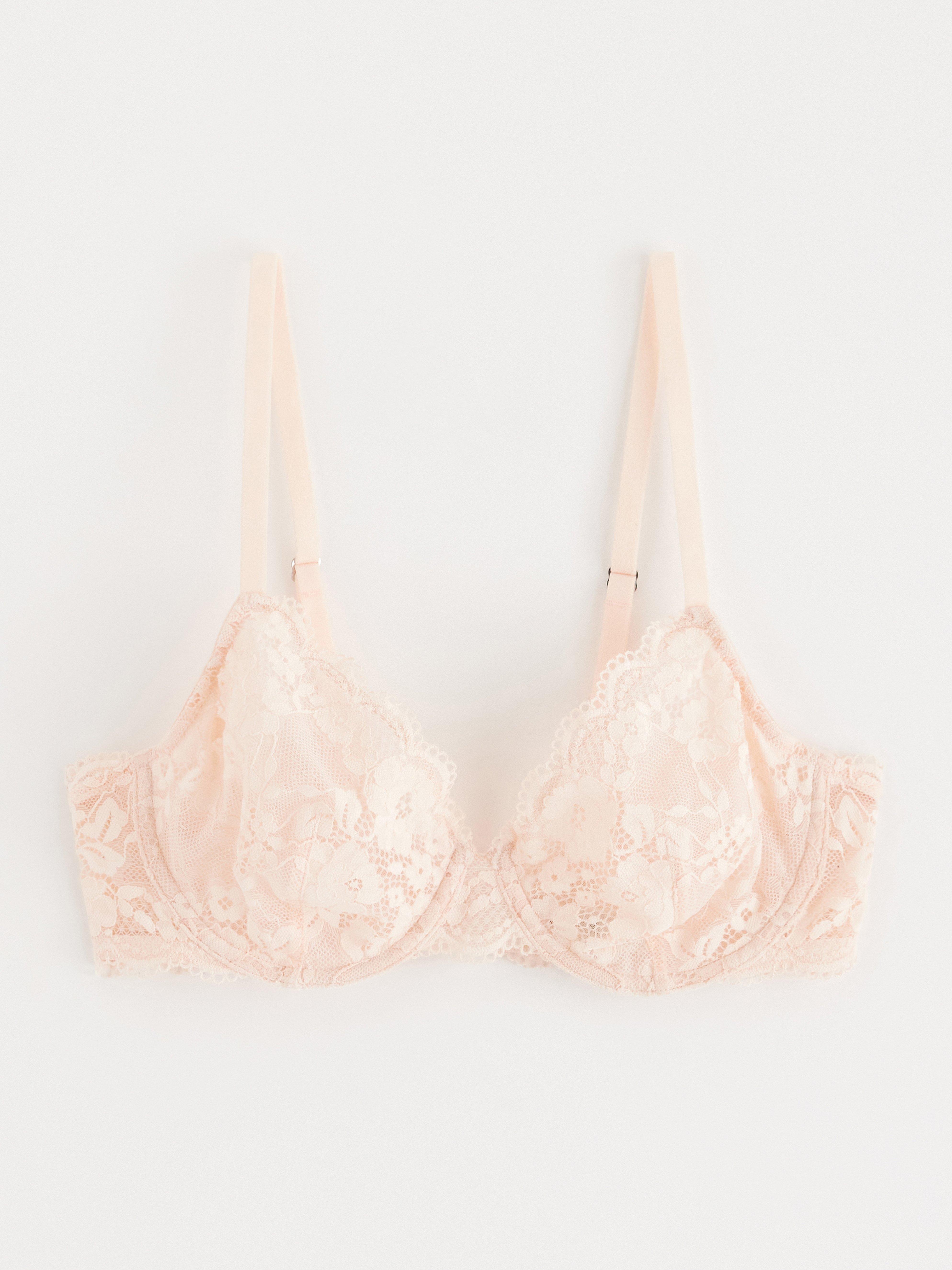 Reggiseno senza imbottitura con ferretto, rosa chiaro