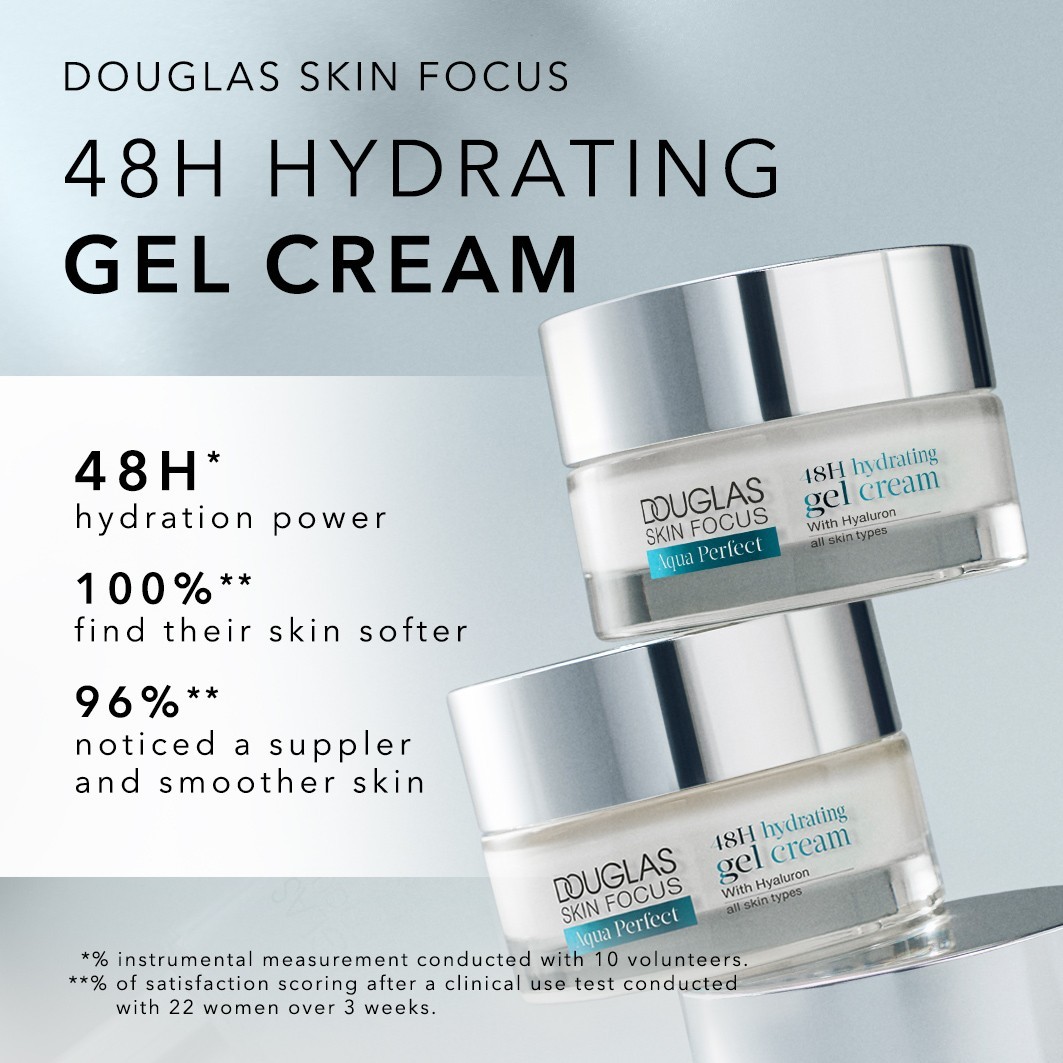 Douglas Collection Skin Focus Aqua Perfect 48H fugtgivende gelcreme dagcreme - 50 ml