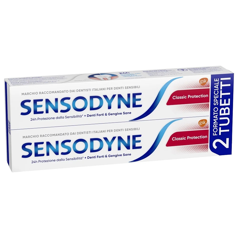 SENSODYNE Sensodyne Classic Prot 2x75 ml voor gevoelige tanden