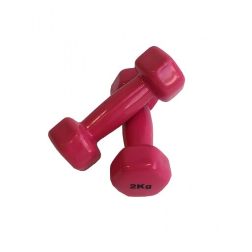  Halteres de 2 kg. Conjunto com 2 unidades. Vimas Sport