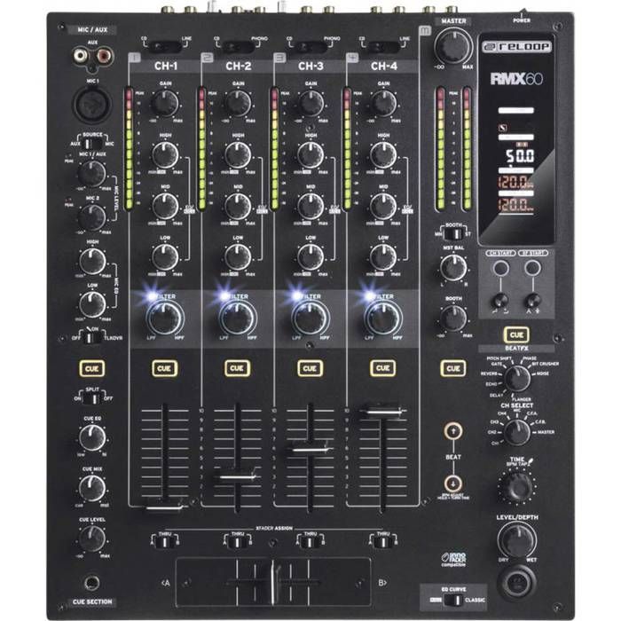Mesa de mistura digital Reloop RMX 60 para DJ