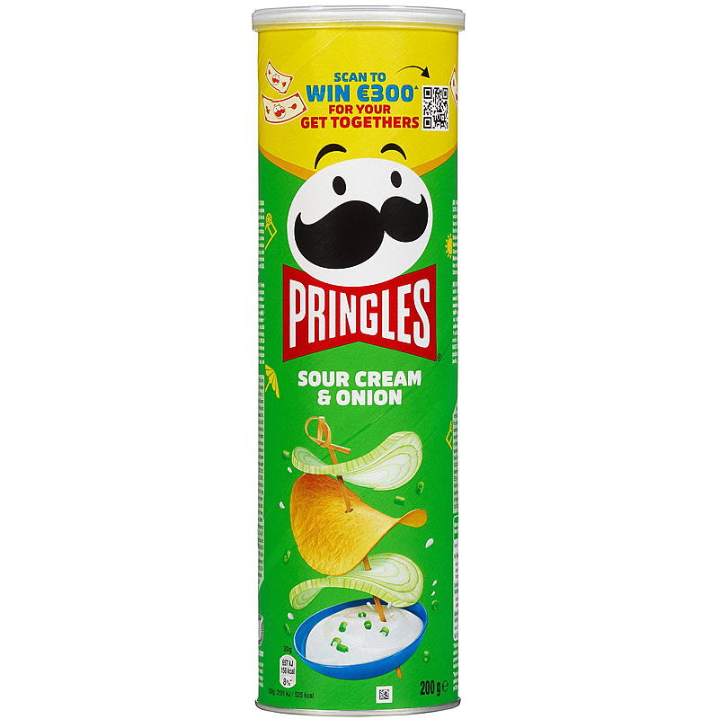 Pringles Pringles 200 g, rømme og løk