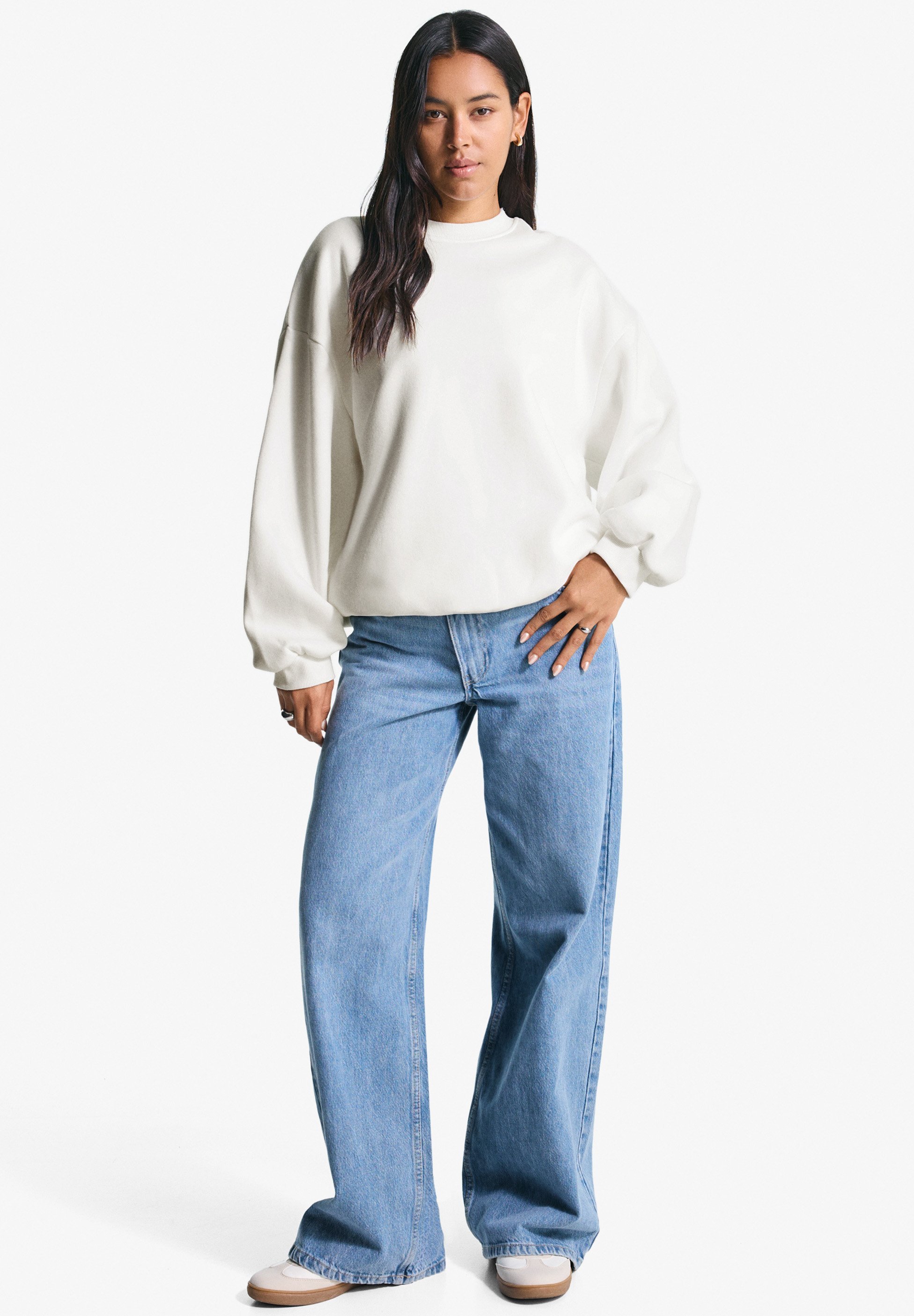 Felpa Bershka - bianca