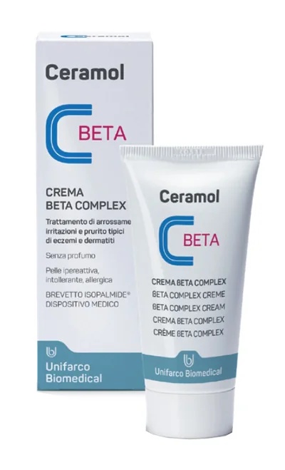 CERAMOL Creme Ceramol Beta Complex 50 ml para pele hiperreativa, intolerante e alérgica