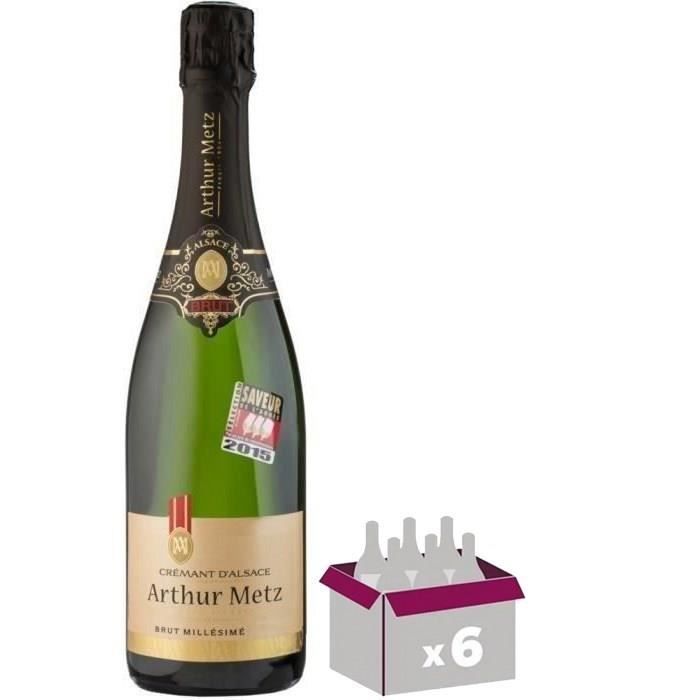 Arthur Metz Vintage Brut - Crémant d'Alsace x6